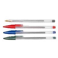 Bic - Balpen Cristal medium assorti in tubo verpakking