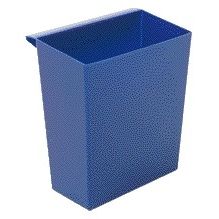 Vepa Bins - Insert pour corbeille à papier carrée bleu