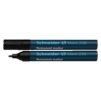 Schneider - Filzstift Maxx 230 rund 1-3mm schwarz | 10 Stück