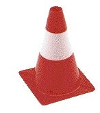 Perel - Abgrenzungskegel 30cm rot weiß