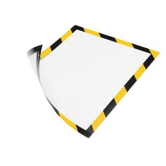 Durable - Duraframe 4945130 y Aimant A4 jaune/noir 5 pièces