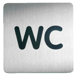 Durable - Panneau d'information pictogramme 4957 WC carré 150mm