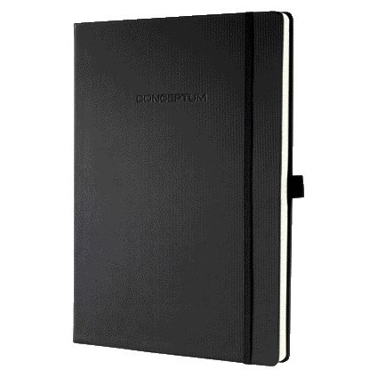 Sigel - Notizbuch Conceptum Pure A4+ Linie schwarz