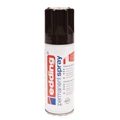 Edding - Farbspraydose 5200 Permanentspray glänzendes Tiefschwarz