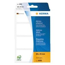 HERMA - Etikettenadresse 4300 88x35mm 250 Stück Zick-Zack
