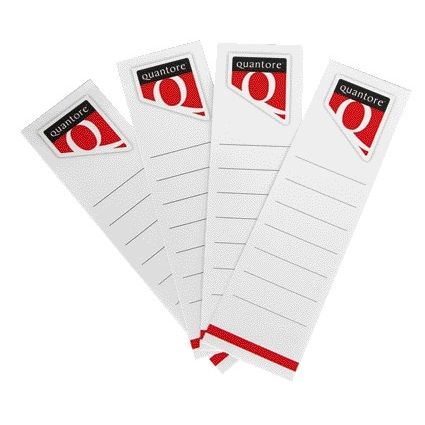 Quantore - Rugetiket breed 58x190mm zelfklevend wit 10 stuks