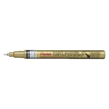 Pentel - Feutre mfp10 rond 0.7mm or | 12 pièces