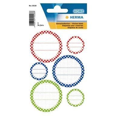 HERMA - Etikett 15028 Küche für Deckelfell | 10 Stück