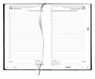 Quantore - Bürokalender 2026 kurz 1 Tag/1 Seite schwarz
