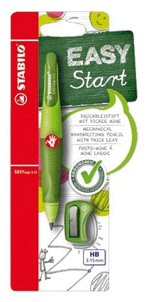 Stabilo - Vulpotlood easyergo hb 3.15mm rechts groen | 5 stuks