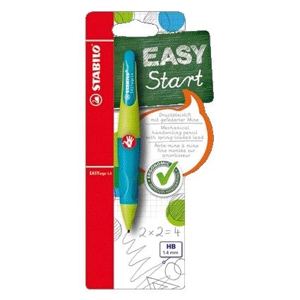 Stabilo - Porte-mine Easyergo HB 1,4mm droitier citron vert/aigue-marine blister de 1 pièce