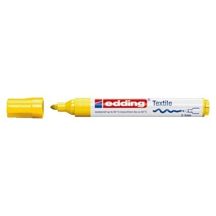 Edding - Textielmarker 4500 rond 2-3mm geel | 10 stuks