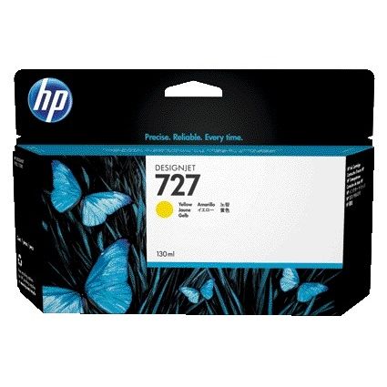 HP - Cartouche d'encre b3p21a 727 jaune