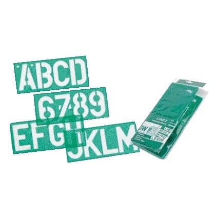 Linex – Buchstabenvorlage Großbuchstaben/Buchstaben/Zahlen 100 mm