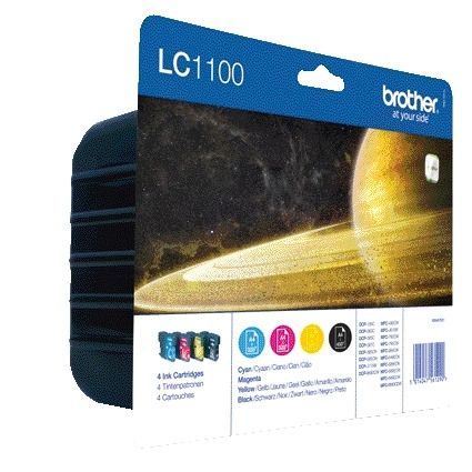 Brother - Inktcartridge LC-1100VALBP zwart + 3 kleuren | 4 stuks