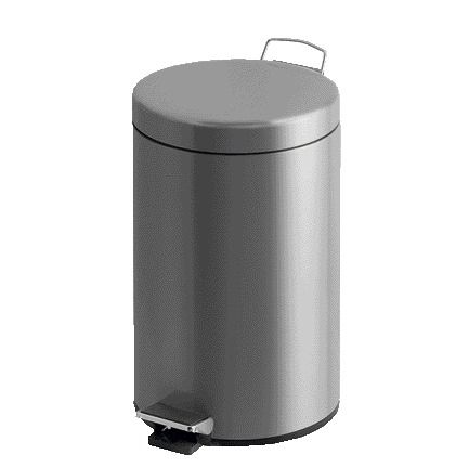 Vepa Bins - Pedaalemmer v-part 12 liter mat rvs | 2 stuks