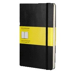 Moleskine - Carnet grand 130x210mm diamant 5x5 couverture rigide noir