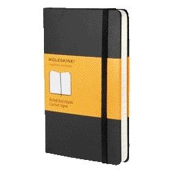 Moleskine - Pochette pour carnet 90x140mm ligne couverture rigide noir