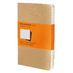 Moleskine - Pochette kraft ligne écriture