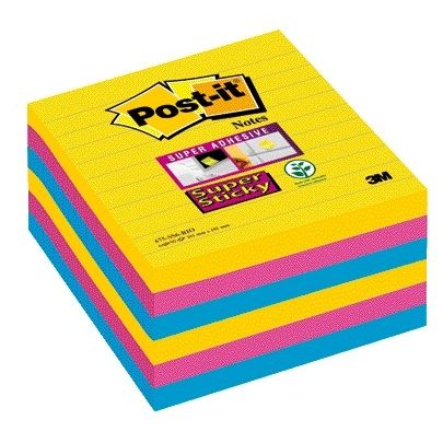 Post-it - Notizblock 675 super klebrig 101x101mm Rio