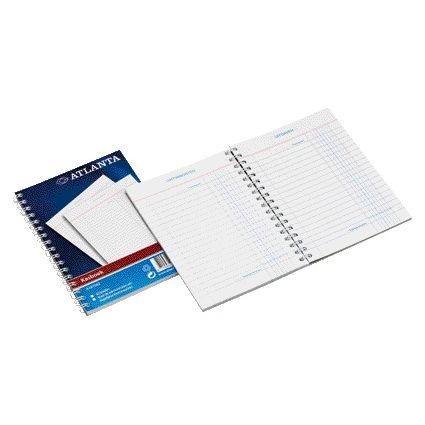 Atlanta - Kasboek Djois A5 50x2vel 2x1 kolom met zijspiraal | 10 stuks