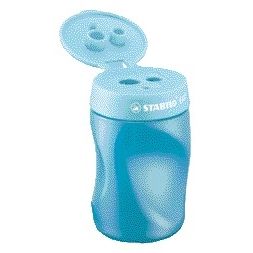 STABILO - Taille-crayon Easy 4501 3 en 1 gaucher bleu