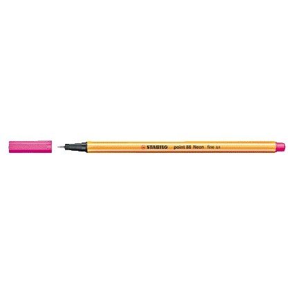 Stabilo - Fineliner Spitze 88/056 feines Neonpink | 10 Stück