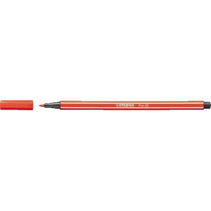 Stabilo - Filzstift Pen 68/40 mittelhellrot | 10 Stück