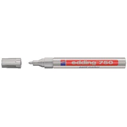 Edding - Marqueur à base d'huile 750 2-4mm argent