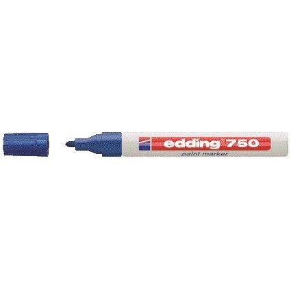 Edding - Marqueur à base d'huile 750 2-4mm bleu