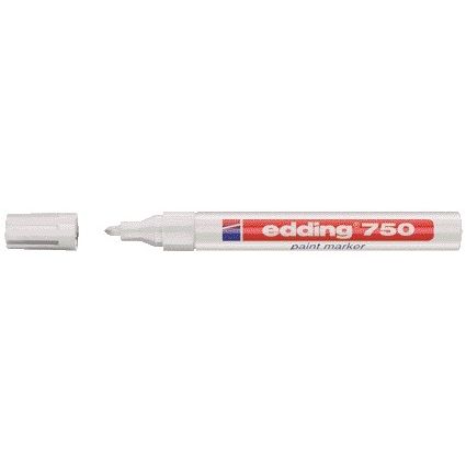 Edding - Ölbasierter Paintmarker 750 2-4mm weiß | 10 Stück