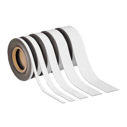 Maul - Magnetband beschreibbar - löschbar 10mx40mmx1mm weiß
