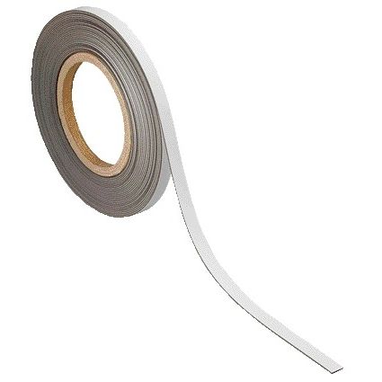 MAUL - Magneetband beschrijf- wisbaar 10mx10mmx1mm wit