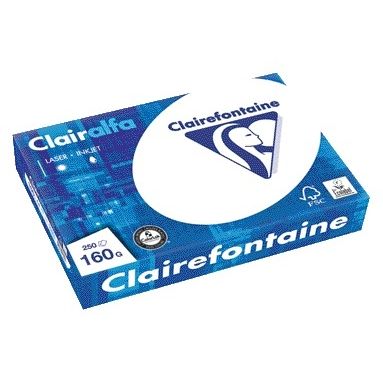 Clairefontaine - Kopieerpapier Clairalfa A4 160gr wit 250 vel