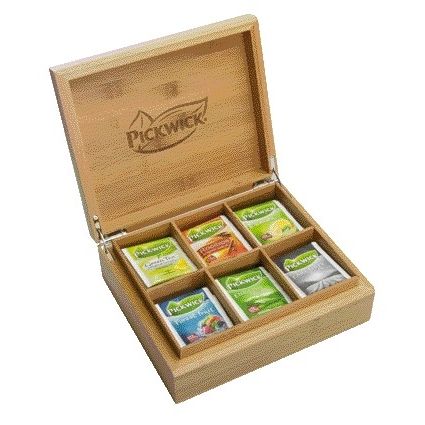 Pickwick - Coffret à thé équitable comprenant 6 saveurs de thé