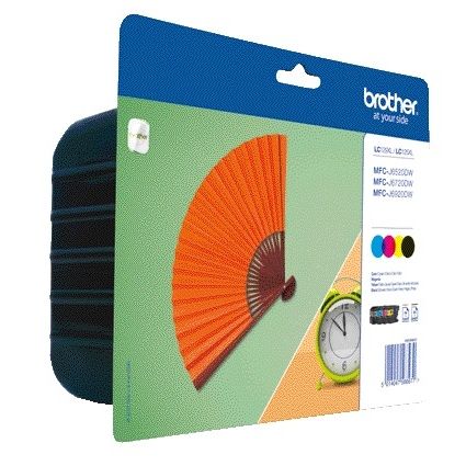 Brother - Cartouche d'encre LC-129XLVALBP noire + 3 couleurs