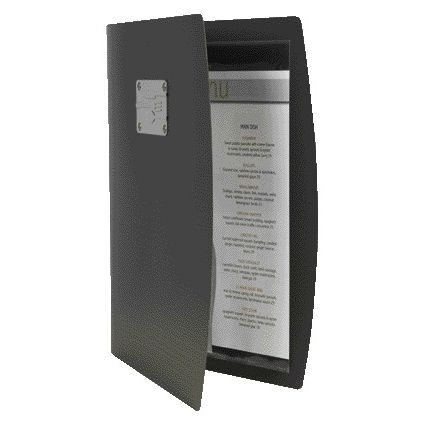 Securit - Rio Menu A4 1 x 2 sachets noir