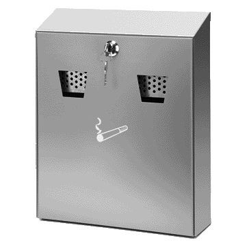 Vepa Bins - Cendrier mural avec seau intérieur en acier