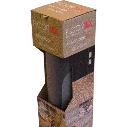 Floortex – Stuhlmatte PVC 120 x 90 cm für Hartböden, Einzelhandelsverpackung