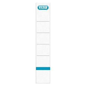 Elba - Rugetiket smal 34x190mm zelfklevend wit/blauw 10 stuks