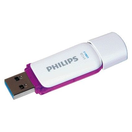 Philips - USB-Stick 3.0 Snow Edition Magic Purple 64GB