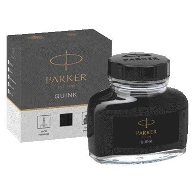 Parker – Füllfederhaltertinte Quink Permanent 57 ml schwarz | 48 Stück
