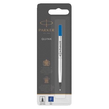 Parker - Rollerpenvulling quink f blauw | 12 stuks