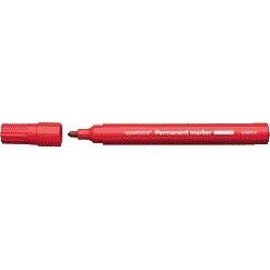 Quantore - Permanentmarker rund 1-1,5mm rot | 10 Stück
