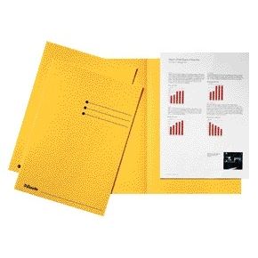 Esselte - Chemise pliante A4 manille 180gr jaune
