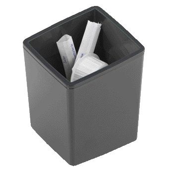 Durable - Poubelle Coffee Point anthracite