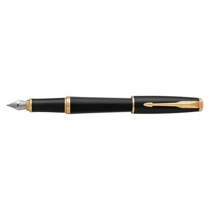 Parker - Stylo plume Urban sourd noir GT fin