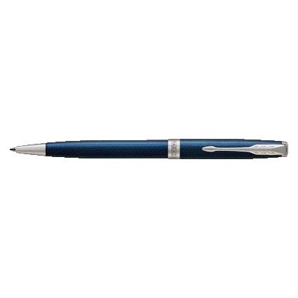 Parker - Stylo bille moyen Sonnet laqué bleu CT