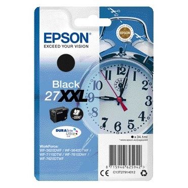 Epson - Inktcartridge 27XXL T2791 zwart | 4 stuks
