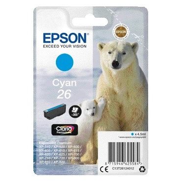 Epson - Inktcartridge 26 T2612 blauw
